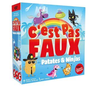 C’est Pas Faux! Patates & Ninjas French Card Game  New Sealed Age 7+